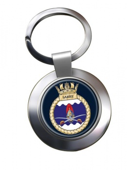 HMS Sabre (Royal Navy) Chrome Key Ring