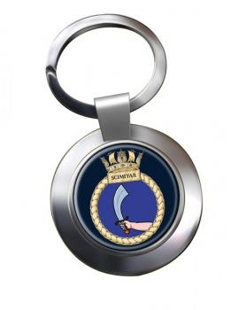 HMS Scimitar (Royal Navy) Chrome Key Ring