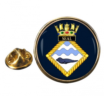 HMS Seal (Royal Navy) Round Pin Badge