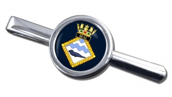 HMS Seal (Royal Navy) Round Tie Clip