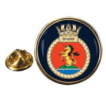 HMS Severn (Royal Navy) Round Pin Badge
