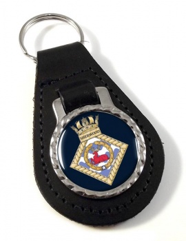 HMS Sherwood (Royal Navy) Leather Key Fob