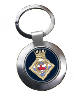 HMS Sherwood (Royal Navy) Chrome Key Ring
