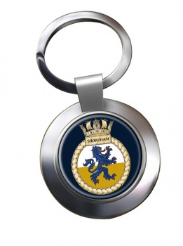 HMS Shoreham (Royal Navy) Chrome Key Ring
