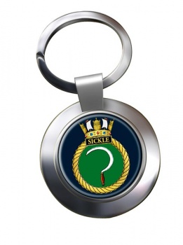 HMS Sickle (Royal Navy) Chrome Key Ring
