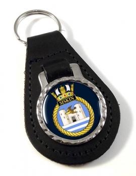 HMS Sir Tristram (Royal Navy) Leather Key Fob