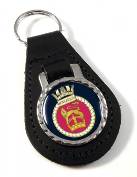 HMS Sovereign (Royal Navy) Leather Key Fob