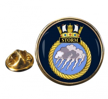HMS Siorm (Royal Navy) Round Pin Badge