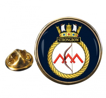 HMS Strongbow (Royal Navy) Round Pin Badge