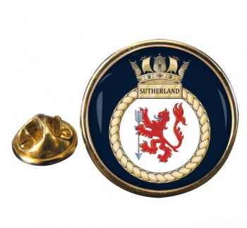 HMS Sutherland (Royal Navy) Round Pin Badge