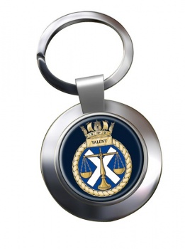 HMS Talent (Royal Navy) Chrome Key Ring