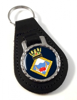 HMS Talisman (Royal Navy) Leather Key Fob