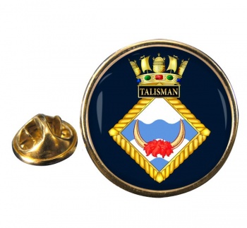 HMS Talisman (Royal Navy) Round Pin Badge
