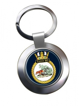 HMS Tally Ho (Royal Navy) Chrome Key Ring