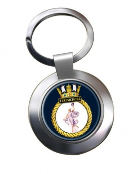 HMS Terpischore (Royal Navy) Chrome Key Ring