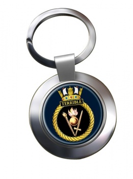 HMS Terrible (Royal Navy) Chrome Key Ring