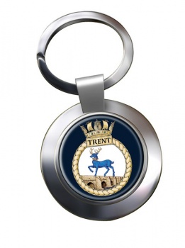 HMS Trent (Royal Navy) Chrome Key Ring