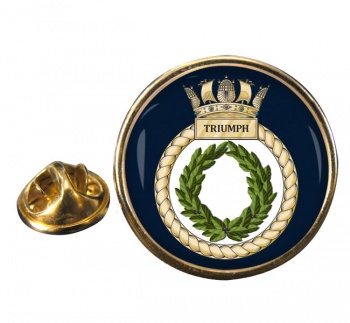HMS Triumph (Royal Navy) Round Pin Badge