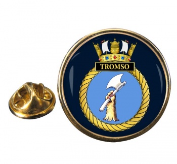 HMS Tromso (Royal Navy) Round Pin Badge