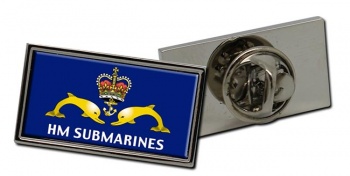 Royal Navy Submarine Service Rectangle Pin Badge