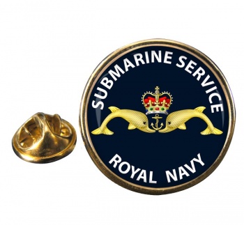 Royal Navy Submarine Service Round Pin Badge