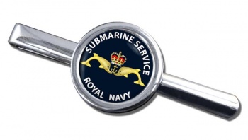 Royal Navy Submarine Service Round Tie Clip