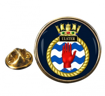 HMS Ulster (Royal Navy) Round Pin Badge