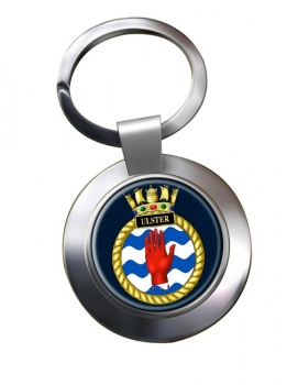 HMS Ulster (Royal Navy) Chrome Key Ring