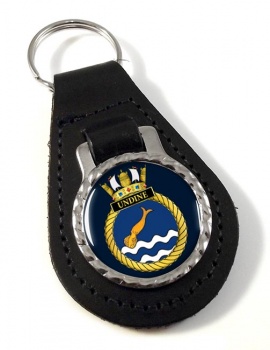 HMS Undine (Royal Navy) Leather Key Fob