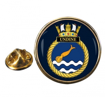 HMS Undine (Royal Navy) Round Pin Badge