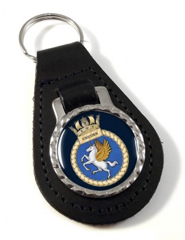 HMS Unicorn (Royal Navy) Leather Key Fob