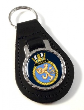 HMS Unseen (Royal Navy) Leather Key Fob