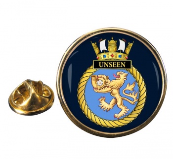 HMS Unseen (Royal Navy) Round Pin Badge
