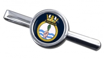 HMS Unshaken (Royal Navy) Round Tie Clip