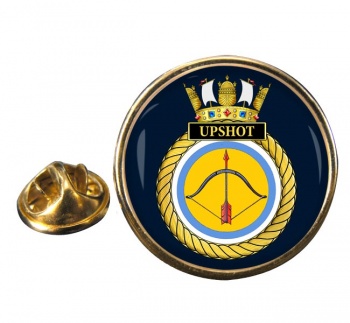 HMS Upshot (Royal Navy) Round Pin Badge