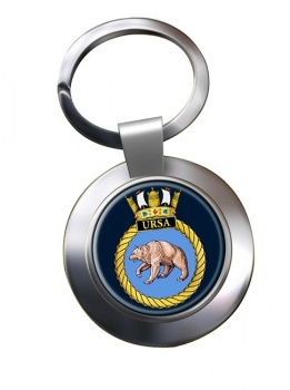 HMS Ursa (Royal Navy) Chrome Key Ring