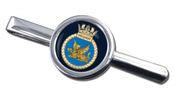 HMS Vigilant (Royal Navy) Round Tie Clip