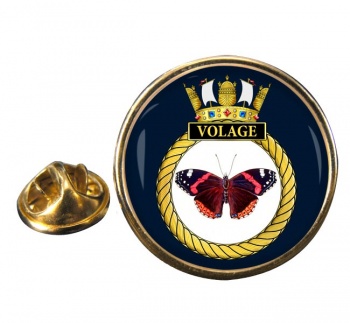 HMS Volage (Royal Navy) Round Pin Badge
