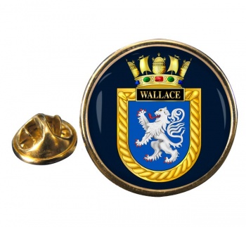 HMS Wallace (Royal Navy) Round Pin Badge