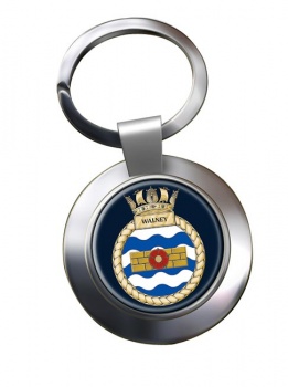 HMS Walney (Royal Navy) Chrome Key Ring