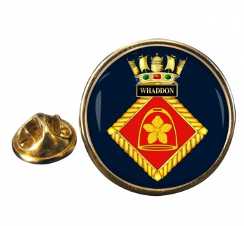 HMS Whaddon (Royal Navy) Round Pin Badge
