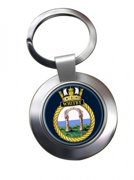 HMS Whitby (Royal Navy) Chrome Key Ring