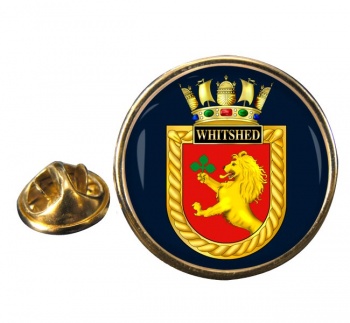 HMS Whitshed (Royal Navy) Round Pin Badge
