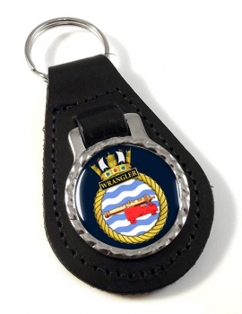 HMS Wrangler (Royal Navy) Leather Key Fob