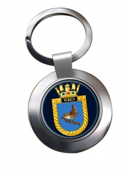 HMS Wren (Royal Navy) Chrome Key Ring