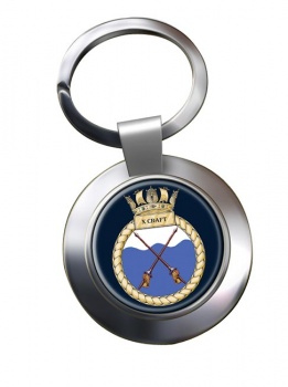HMS X Craft (Royal Navy) Chrome Key Ring