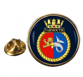 HMS Yarmouth (Royal Navy) Round Pin Badge