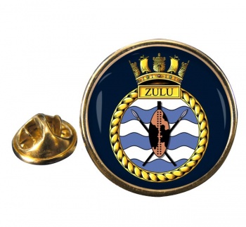HMS Zulu (Royal Navy) Round Pin Badge