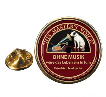 Record Label (German) Round Pin Badge