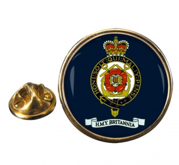 HMY Britannia (Royal Navy) Round Pin Badge